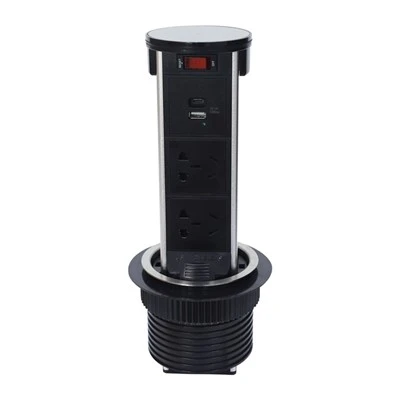 Roterende pop-up socket